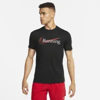 Nike Dri-FIT мужские Running футболка цвет черный