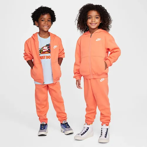 Nike Full-Zip Club набор Little Kids 2-Piece Толстовка с капюшоном набор Orange