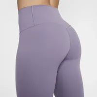 Nike Zenvy женская Gentle-Support С высокой Талией 7/8 лосины цвет фиолетовый