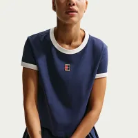 Nike Heritage жіноча Short-Sleeve Tennis футболка блакитний
