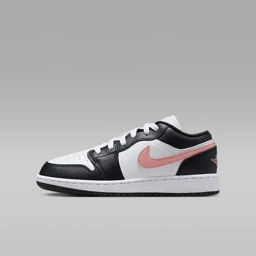 Nike Air Jordan 1 Low Big детские Кроссовки цвет белый