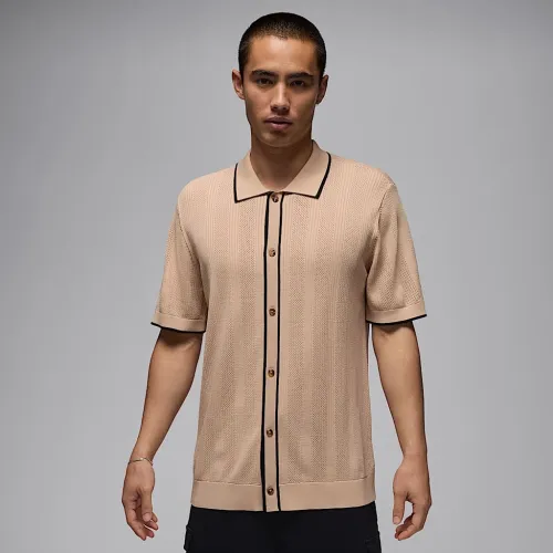 Nike Jordan Sport чоловічі Short-Sleeve для гольфу Sweater Top колір коричневий