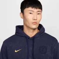 Inter Milan Club Third мужские Nike Soccer French Terry Pullover Толстовка с капюшоном синий