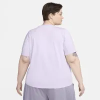 Nike One Classic жіноча Dri-FIT Short-Sleeve Top (великі розміри) колір фіолетовий