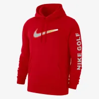 Nike Club мужские для гольфа Fleece Pullover Толстовка с капюшоном цвет красный