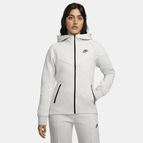 Nike Sportswear Tech Fleece Windrunner женская Full-Zip Толстовка с капюшоном цвет серый