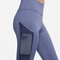 Nike Therma-FIT One женская Mid-Rise Full-Length тренировочные лосины с карманамисиний