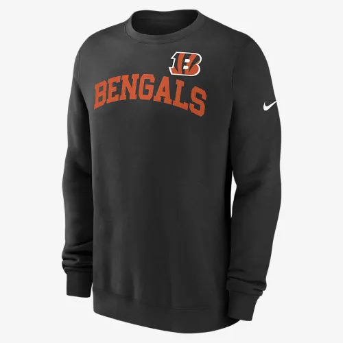Cincinnati Bengals Club чоловічі Nike NFL Pullover Crew колір чорний