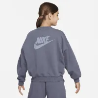 Nike Sportswear Icon Fleece Big дитячі оверсайз світшот колір сірий