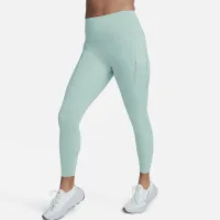 Nike Go женская Firm-Support С высокой Талией 7/8 лосины с карманамицвет зеленый