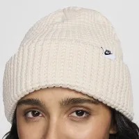 Nike Peak Waffle Knit Beanie колір коричневий