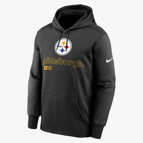 Pittsburgh Steelers Men’s Nike Therma NFL Pullover Толстовка з капюшоном колір чорний