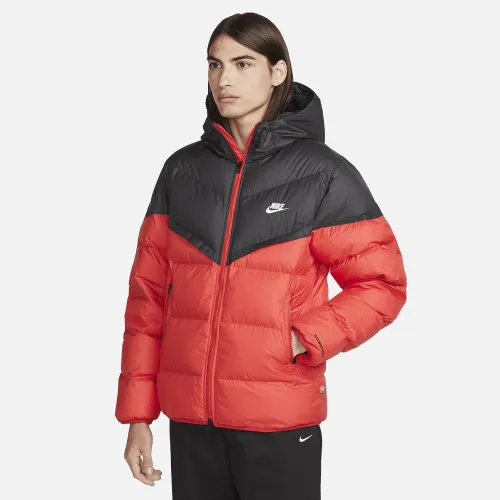 Nike Windrunner PrimaLoft® мужские Storm-FIT Hooded Puffer Куртка цвет черный