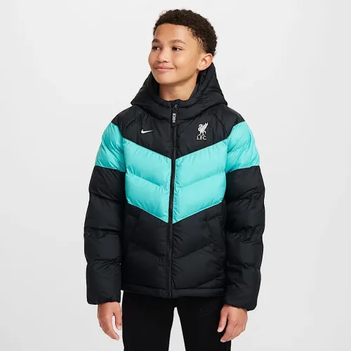 Liverpool FC Big дитячі Nike Soccer Synthetic-Fill Hooded Куртка колір чорний