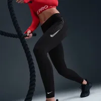 Nike Pro жіноча Mid-Rise Full-Length лосіни колір чорний