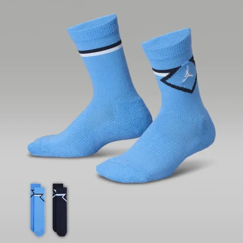 Nike Jordan Big детские Diamond High Crew носки (2 пары) синий