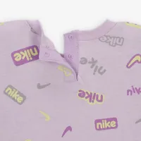 Nike E1D1 Baby Short Sleeve Short Coverall колір фіолетовий