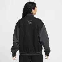 Nike Serena Williams Design Crew жіноча оверсайз Bomber Куртка колір чорний