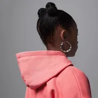 Nike Jordan Brooklyn Essentials Big дитячі Pullover Толстовка з капюшоном Pink