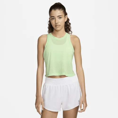 Nike One Classic Breathe женская Dri-FIT Cropped Tank Top цвет зеленый