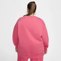Nike Sportswear Phoenix Fleece женская оверсайз Crew-Neck свитшот (большие размеры) Pink