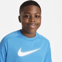 Nike Dri-FIT Icon Big дитячі (для хлопчиків) Graphic тренувальні Top (Extended Size) блакитний