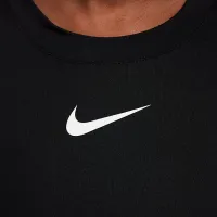 Nike Dri-FIT All Day Play Little дитячі Hemmed футболка колір чорний