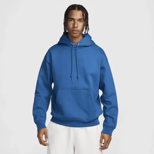 Nike Solo Swoosh чоловічі Fleece Pullover Толстовка з капюшоном блакитний
