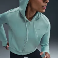 Nike Therma-FIT One жіноча Full-Zip Толстовка з капюшоном колір зелений