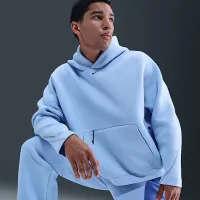 Nike Tech чоловічі Fleece оверсайз Толстовка з капюшоном блакитний