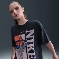 Nike женская баскетбольные футболка цвет черный