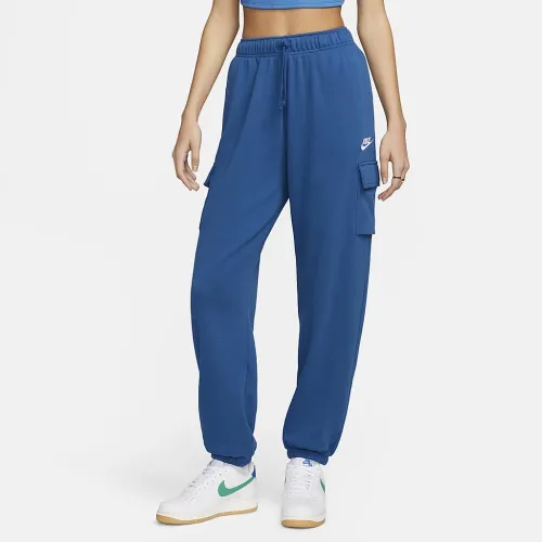 Nike Sportswear Club Fleece женская Mid-Rise оверсайз Cargo Sweatpants синий