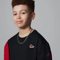 Nike Air Jordan 1 Big дитячі Patch футболка колір чорний