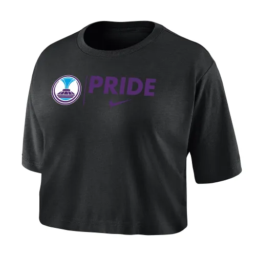 Orlando Pride женская Nike Dri-FIT Soccer Cropped футболка цвет черный