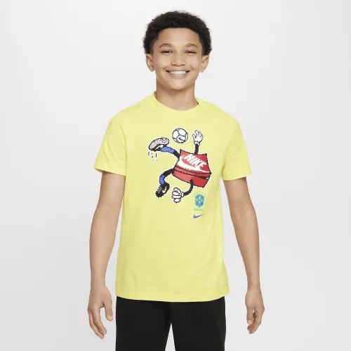 Brazil Big детские Nike Soccer футболка Yellow