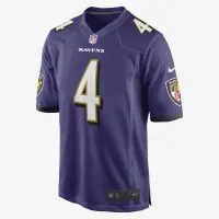 Zay Flowers Baltimore Ravens мужские Nike NFL Game Football Jersey цвет фиолетовый
