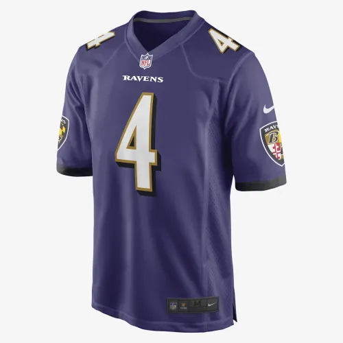 Zay Flowers Baltimore Ravens чоловічі Nike NFL Game Football Jersey колір фіолетовий