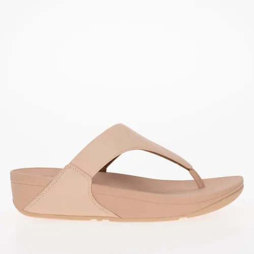 Japonki FitFlop Lulu Leather Toe-Post I88-A89 - Рожеві