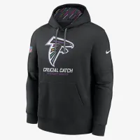 Atlanta Falcons Crucial Catch Club мужские Nike NFL Pullover Толстовка с капюшоном цвет черный
