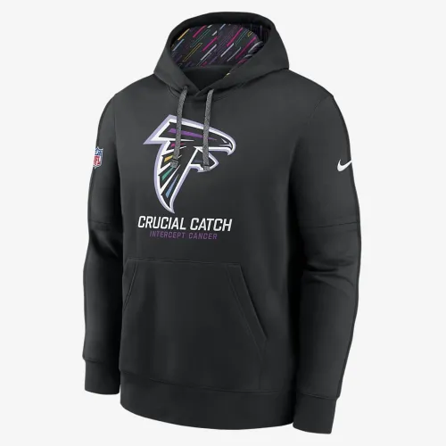 Atlanta Falcons Crucial Catch Club мужские Nike NFL Pullover Толстовка с капюшоном цвет черный