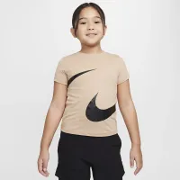 Nike Swoosh Spirit Little детские футболка цвет коричневый