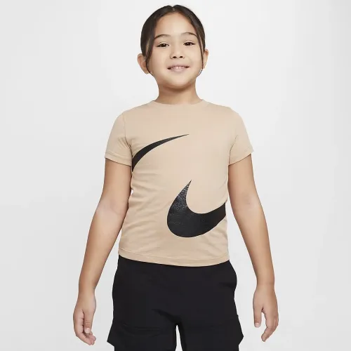 Nike Swoosh Spirit Little детские футболка цвет коричневый