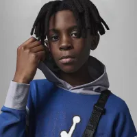 Nike Jordan Gym 23 Pullover Hoodie Big Kids' Hoodie Blue