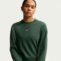 Nike Sportswear женская оверсайз Long-Sleeve футболка цвет зеленый