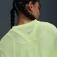 Nike One Relaxed женская Dri-FIT Cropped Short-Sleeve Top Yellow