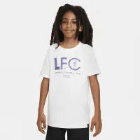 Liverpool FC Mercurial Big детские Nike Soccer футболка цвет белый