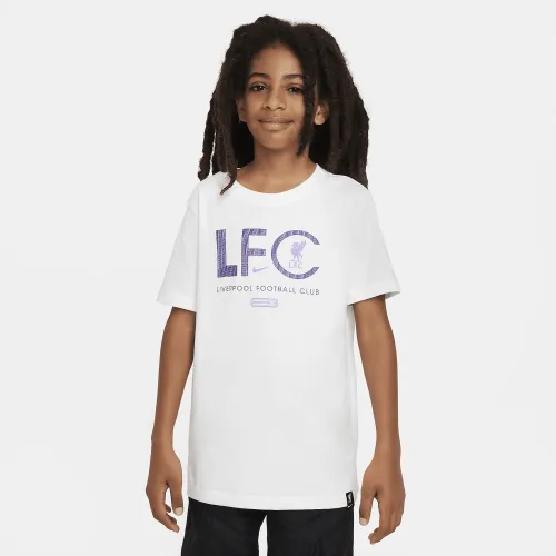 Liverpool FC Mercurial Big дитячі Nike Soccer футболка колір білий