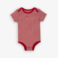 Nike Essentials Baby 3-Piece Striped Swooshfetti набор цвет красный