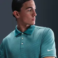 Nike Tour чоловічі Dri-FIT Striped для гольфу Polo колір зелений