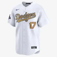 Shohei Ohtani Los Angeles Dodgers 2024 World Series Champions Gold чоловічі Nike Dri-FIT ADV MLB Limited Jersey колір білий